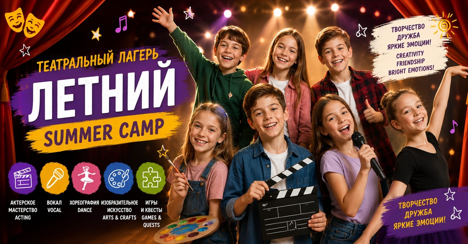 Bravo Theater Summer Camp campers