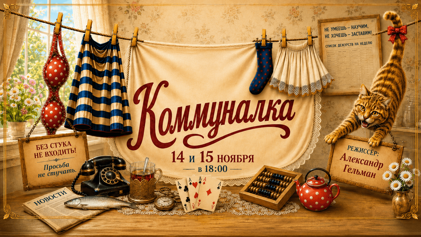 Коммуналка (Communal Paradise) — Bravo Theater comedy by Mikhail Zoshchenko