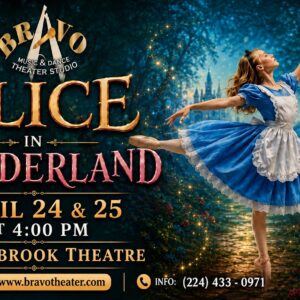 Alice in Wonderland — Bravo dance show, April 24 & 25 at 4:00 PM, Northbrook Theatre